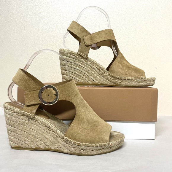 Via Spiga Nolan Espadrille Wedge Sandal Desert 9 - Picture 3 of 6